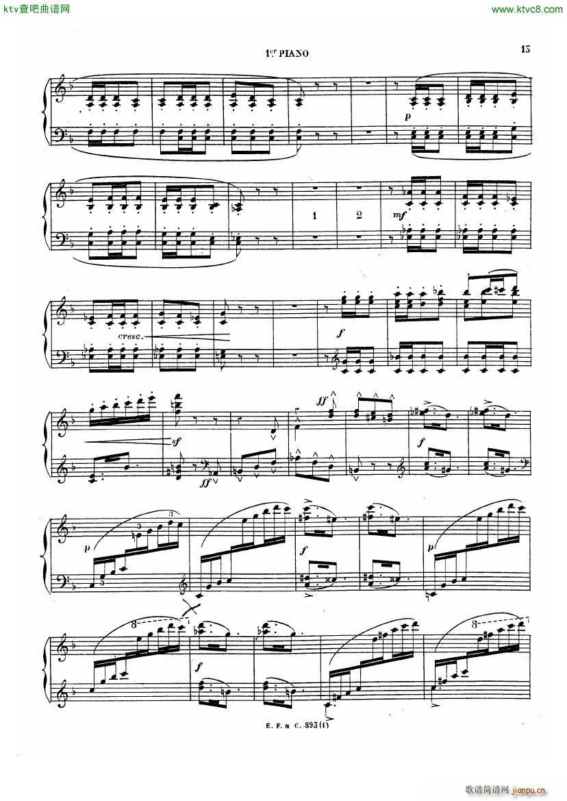 Chabrier Espana for two pianos(钢琴谱)13