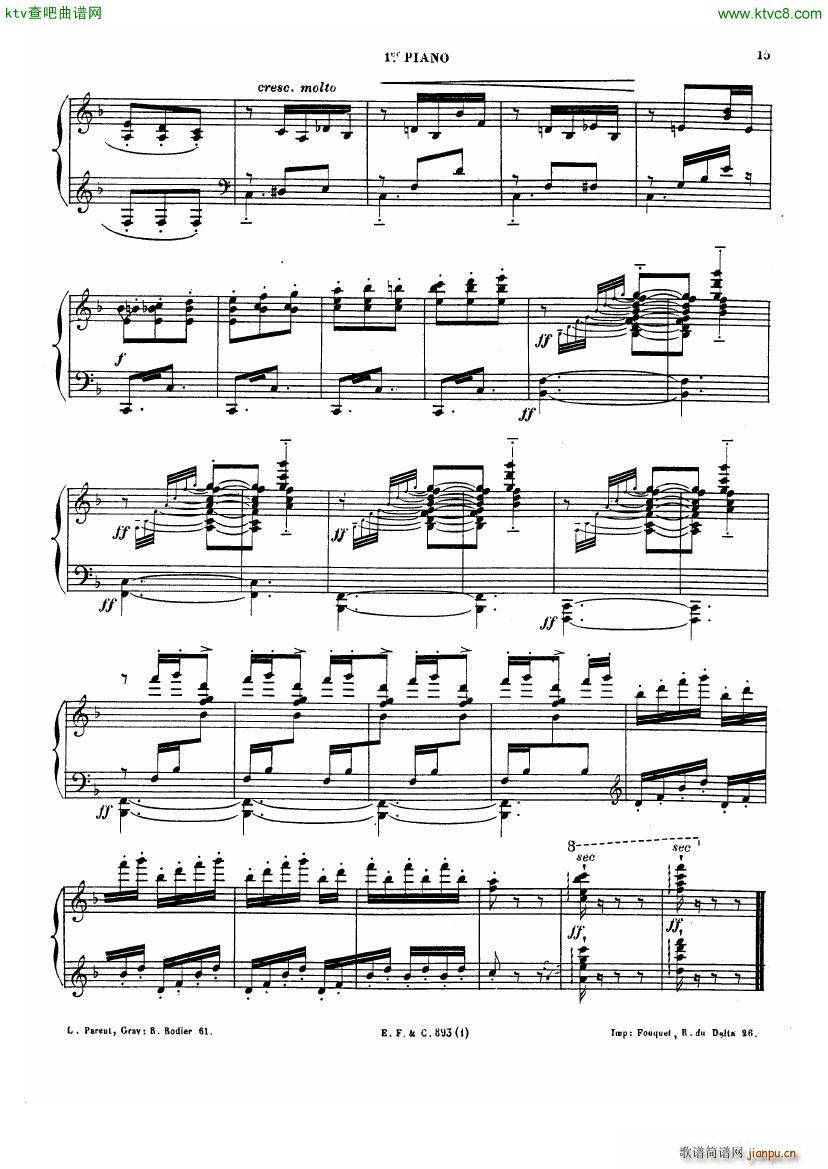 Chabrier Espana for two pianos(钢琴谱)15