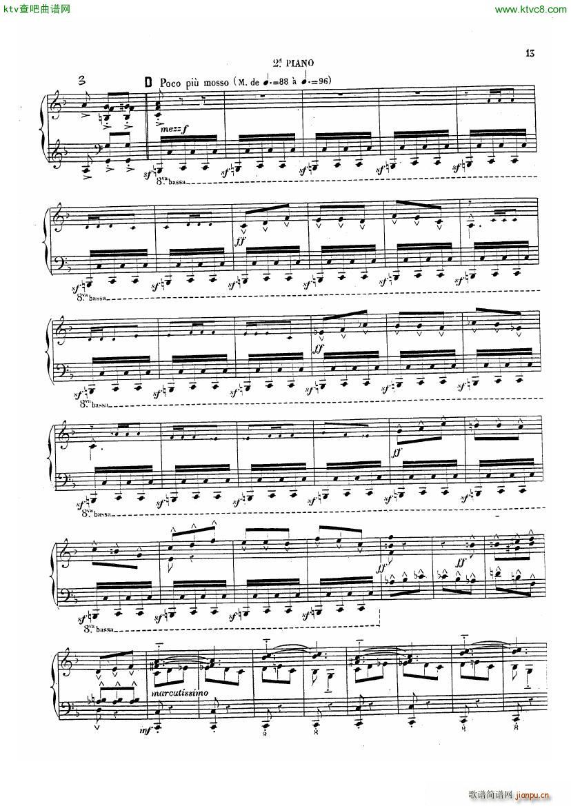 Chabrier Espana for two pianos(钢琴谱)27