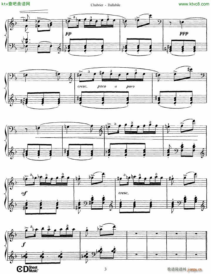 Chabrier Ballabile(钢琴谱)3
