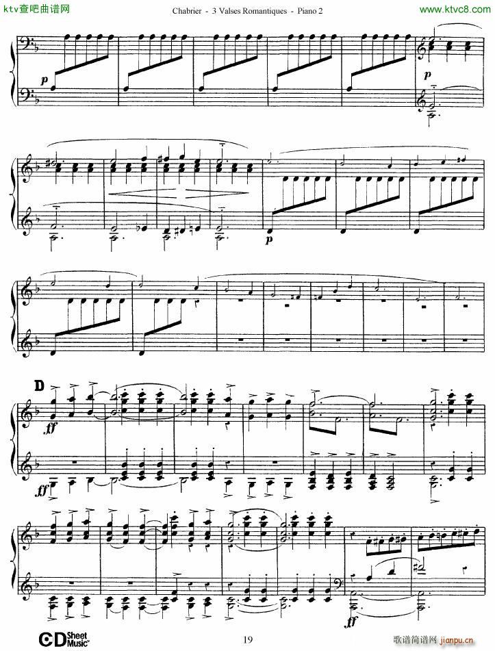 Chabrier 3 Valses Romantiques Piano 2(钢琴谱)19