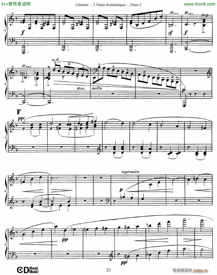 Chabrier 3 Valses Romantiques Piano 2(钢琴谱)23