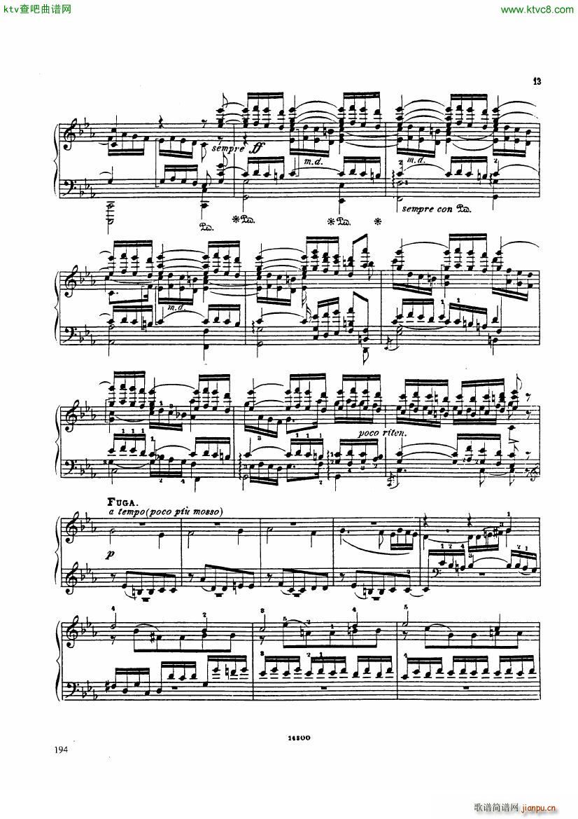 Catoire Bach Passacaglia(钢琴谱)12