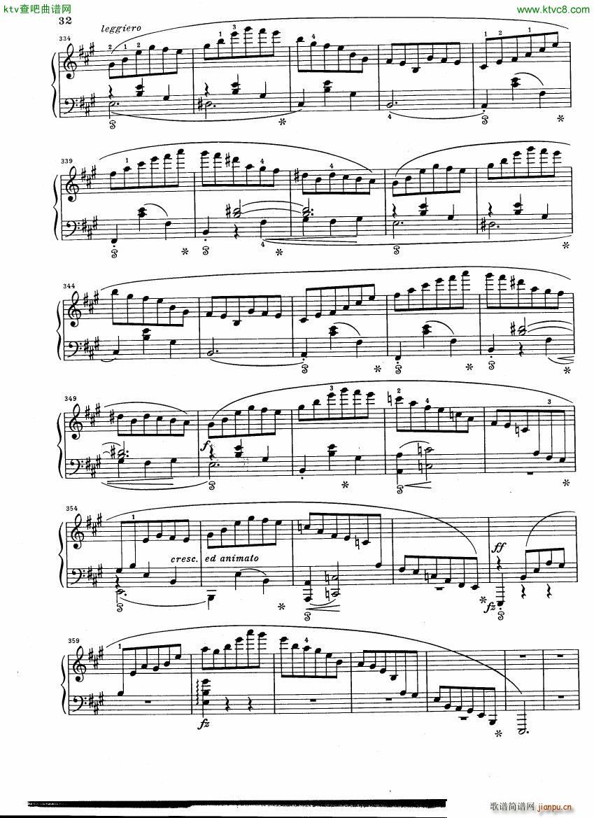 Chopin Scherzo B flat minor Henle(钢琴谱)10