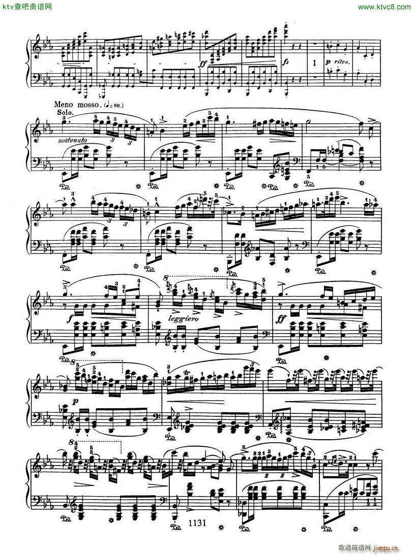 chopin op22 Andante Spianato Grande Polonaise(钢琴谱)6
