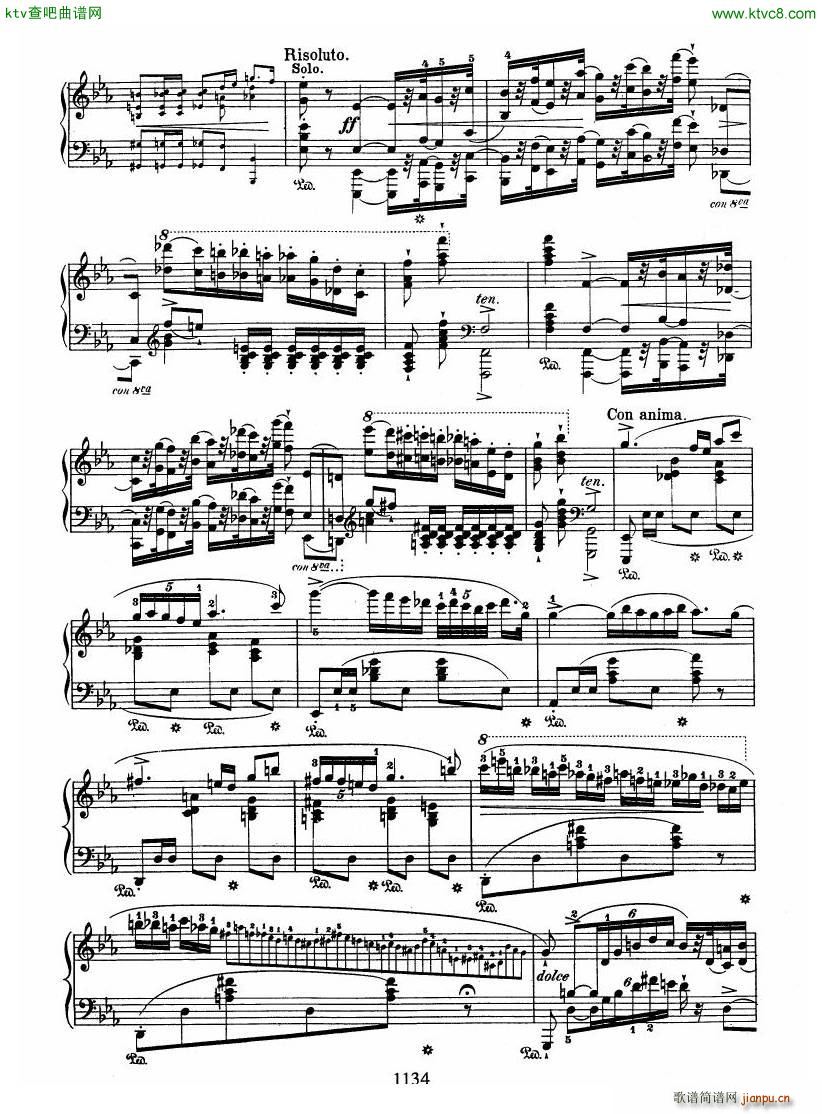 chopin op22 Andante Spianato Grande Polonaise(钢琴谱)9