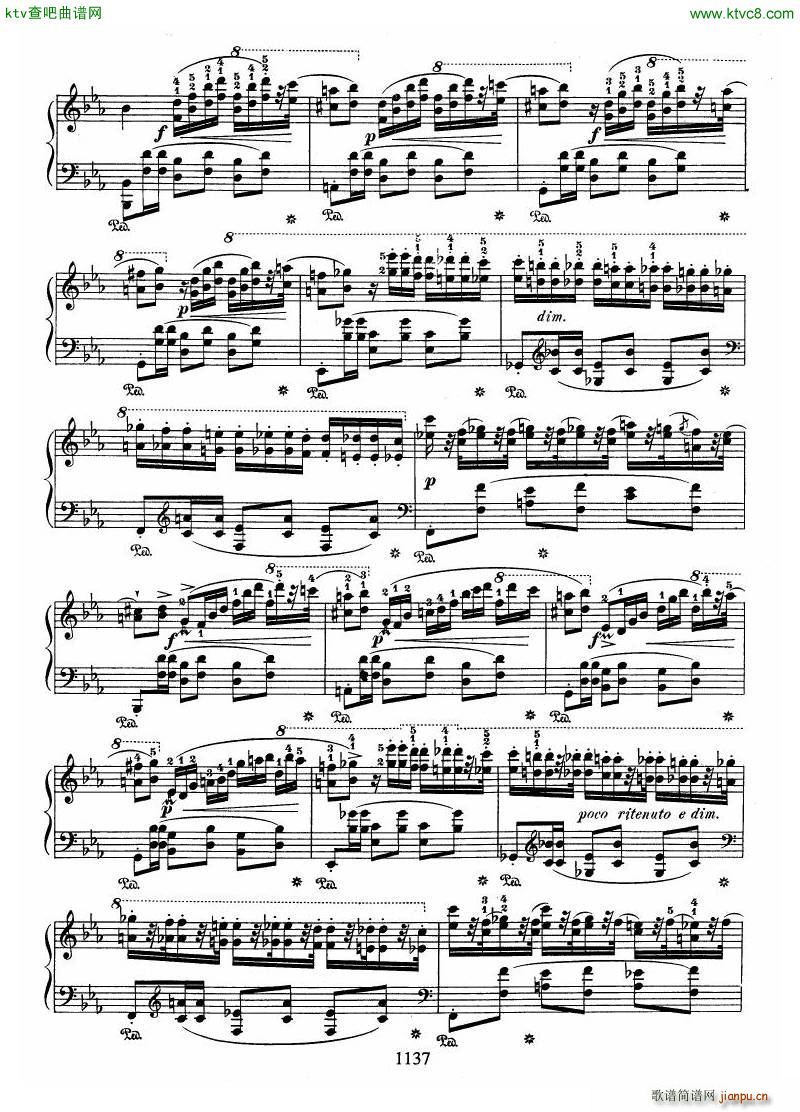 chopin op22 Andante Spianato Grande Polonaise(钢琴谱)12