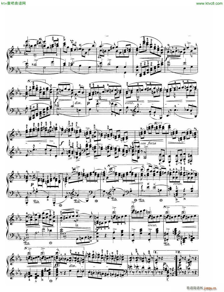 Chopin Sonata in C minor op 4(钢琴谱)3