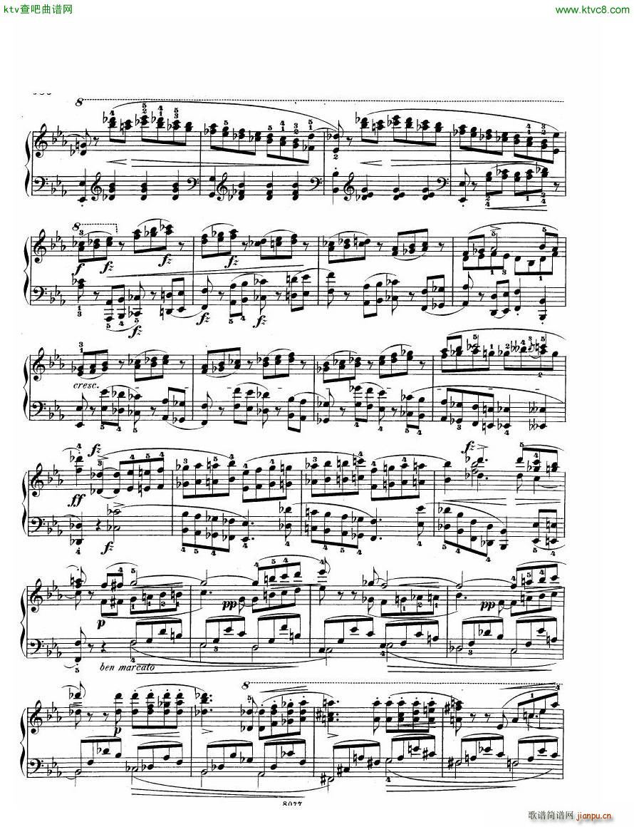 Chopin Sonata in C minor op 4(钢琴谱)6