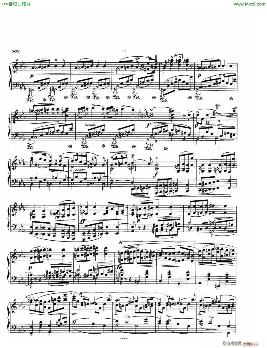 Chopin Sonata in C minor op 4(钢琴谱)8