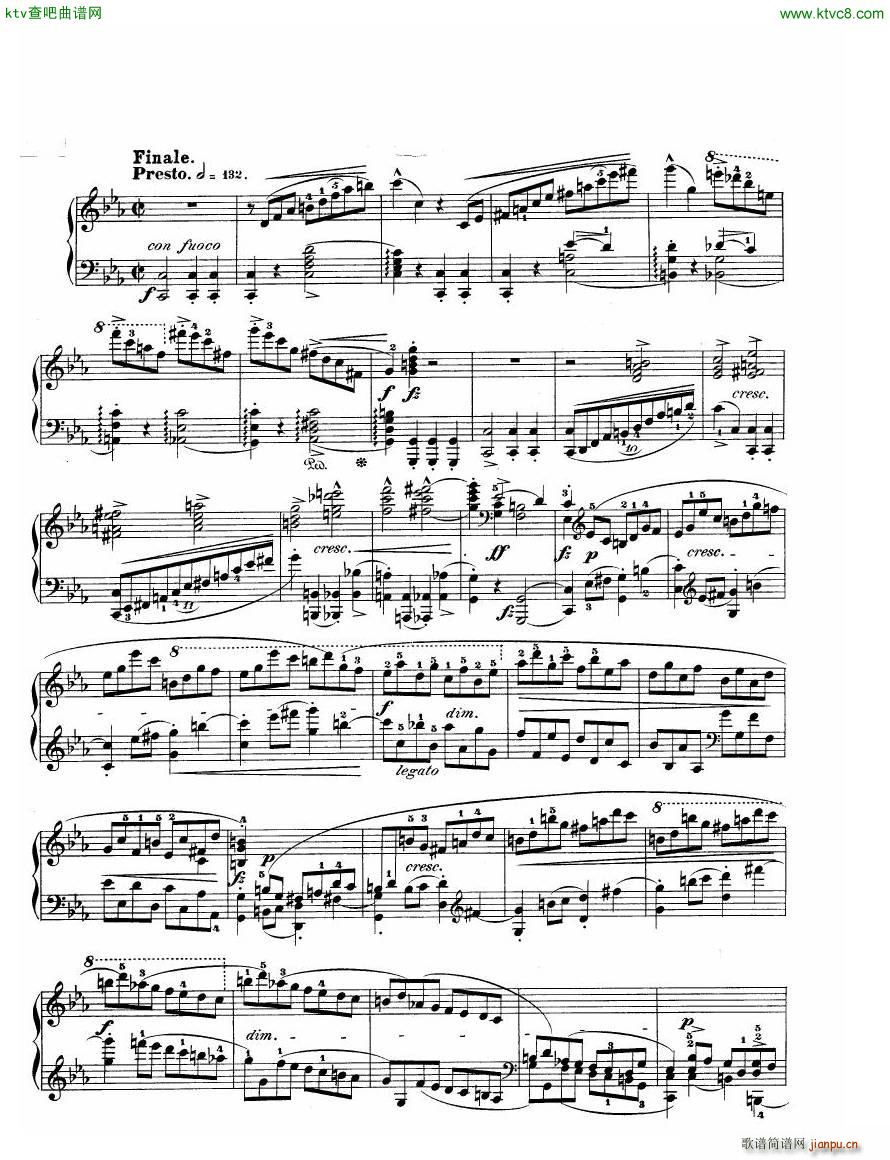 Chopin Sonata in C minor op 4(钢琴谱)14
