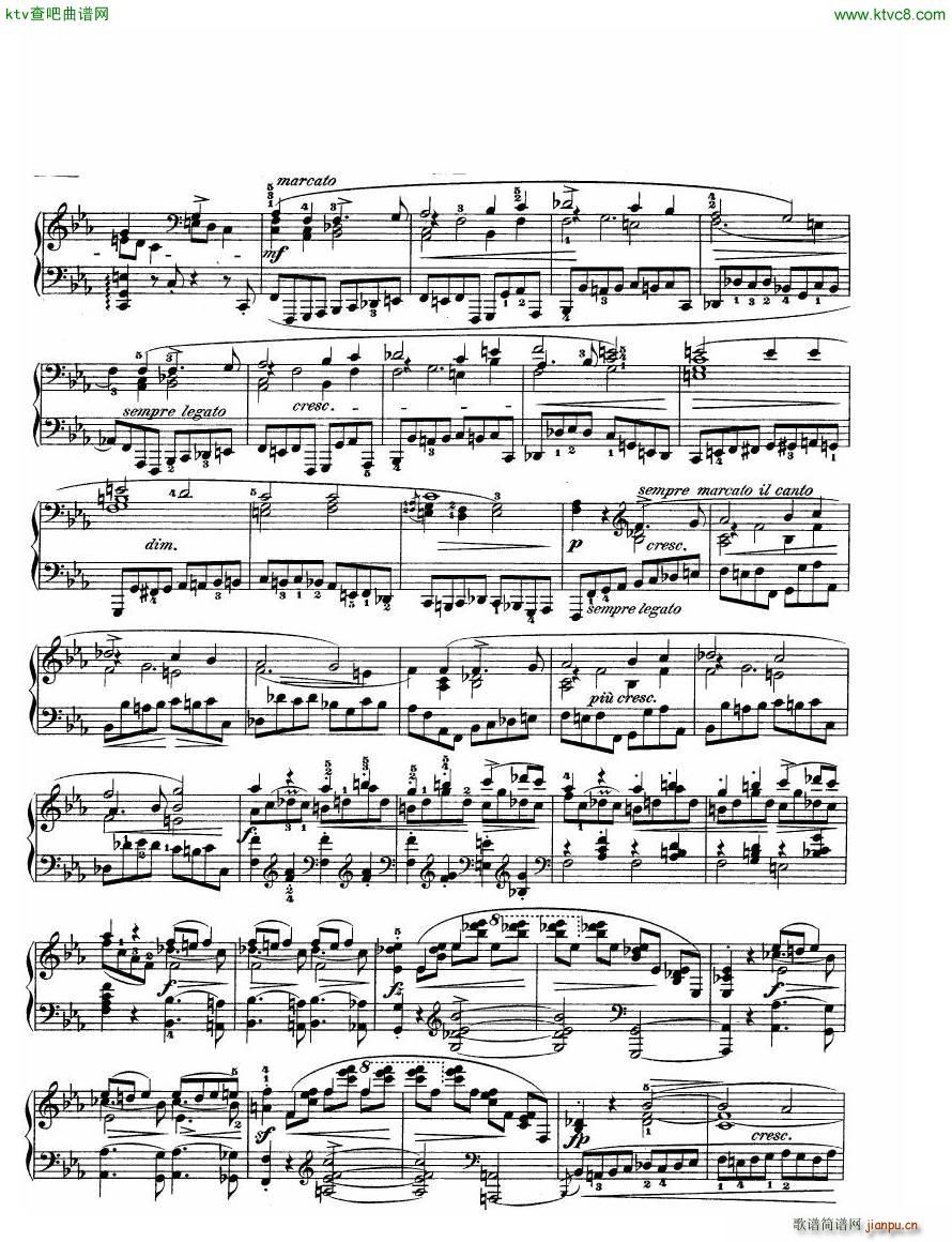 Chopin Sonata in C minor op 4(钢琴谱)24