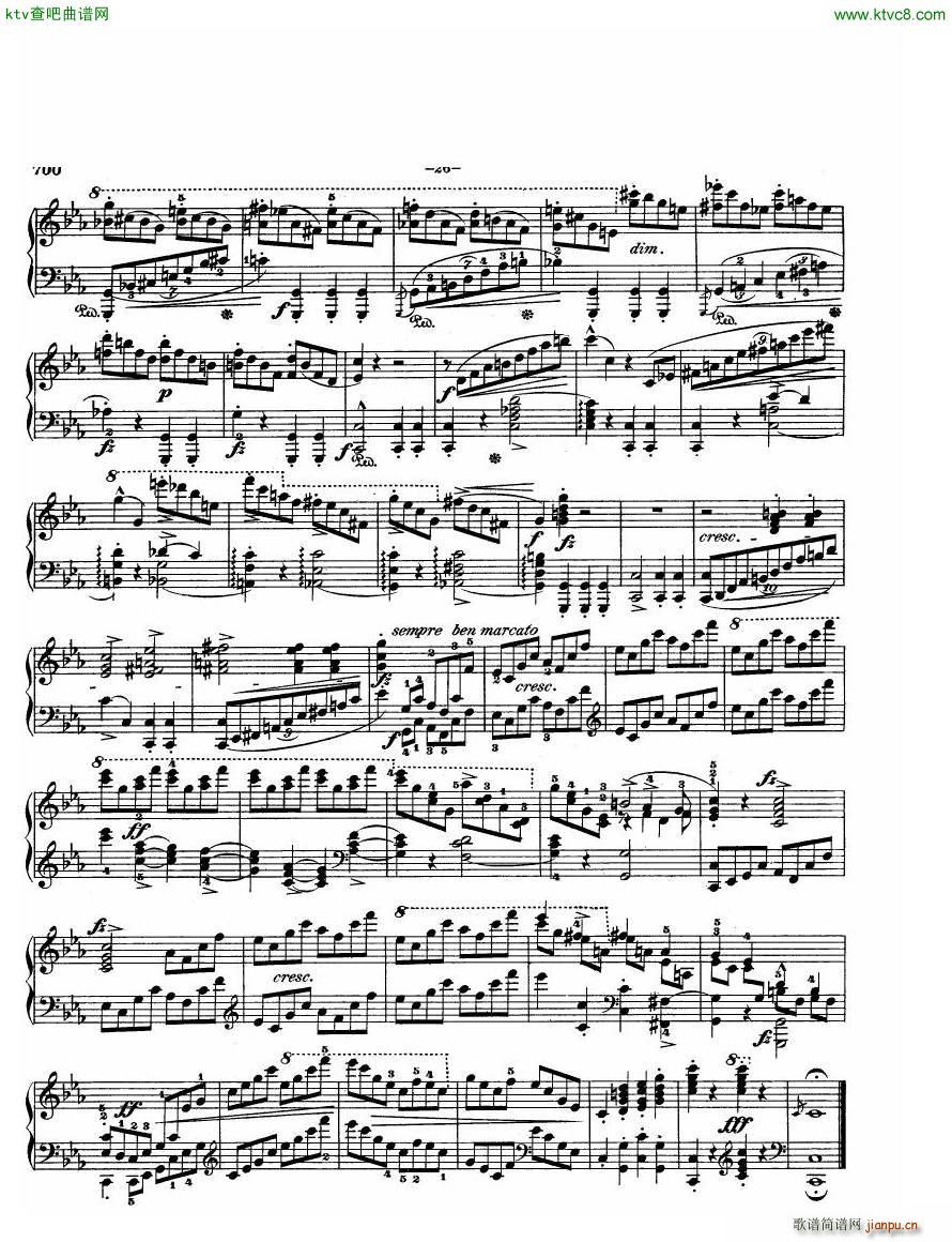 Chopin Sonata in C minor op 4(钢琴谱)26