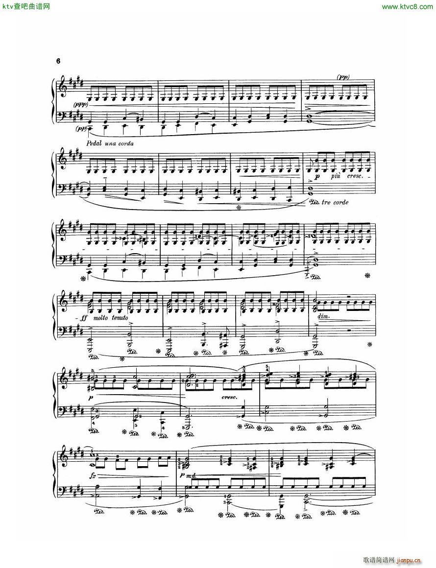 Chopin Op 28 No 15 Prélude in Db major(钢琴谱)3