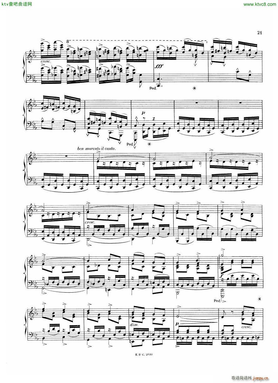 chaminade sonata 3(钢琴谱)3