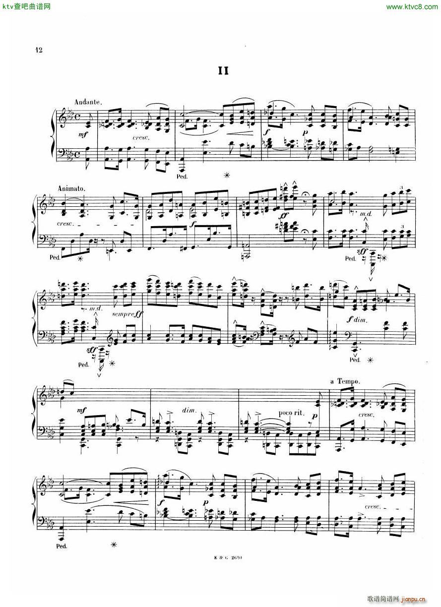 chaminade sonata 2(钢琴谱)1