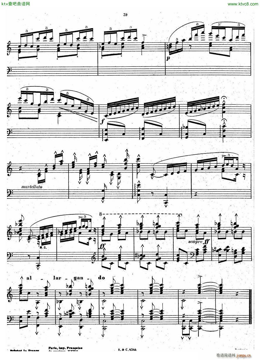 chaminade six feuillets 2(钢琴谱)20