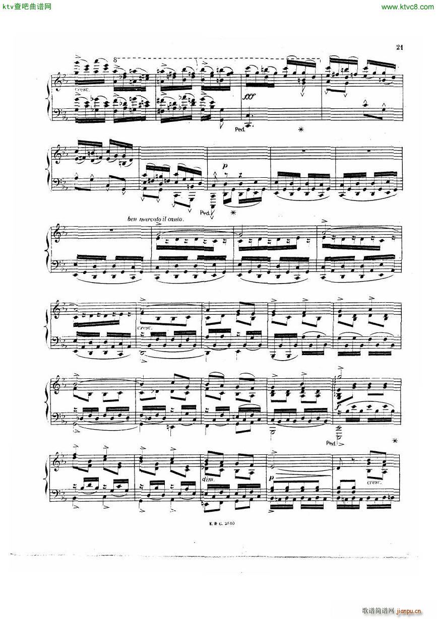 Chaminade 21 PianoSonata(钢琴谱)22