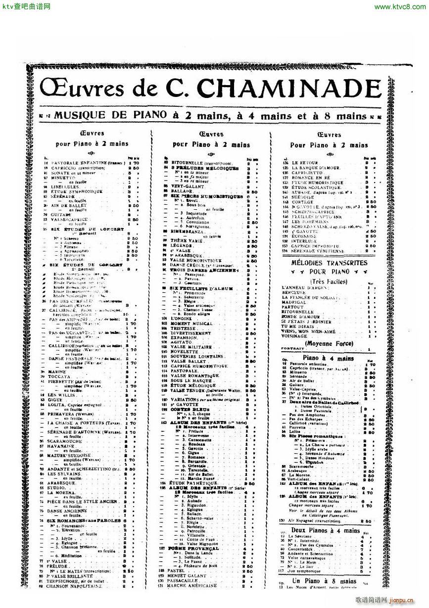 Chaminade 21 PianoSonata(钢琴谱)27