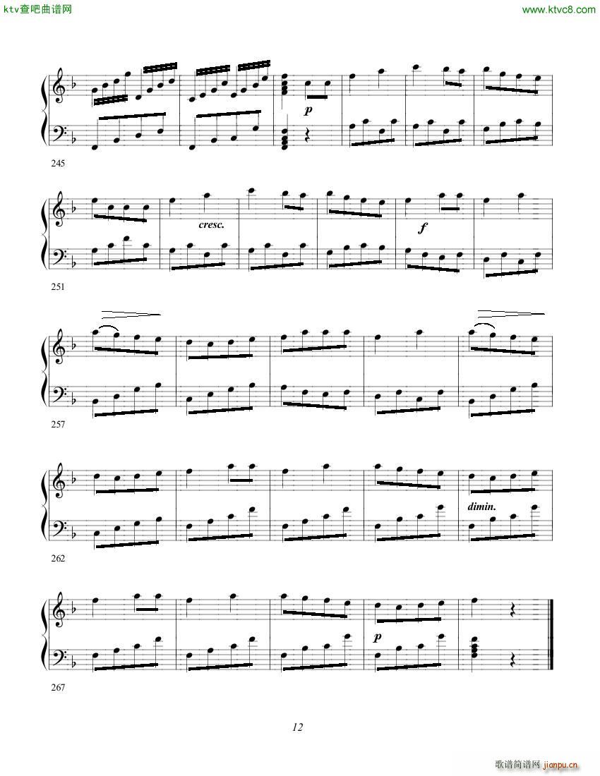 Clementi op 1a No 1 Sonate F major(钢琴谱)12