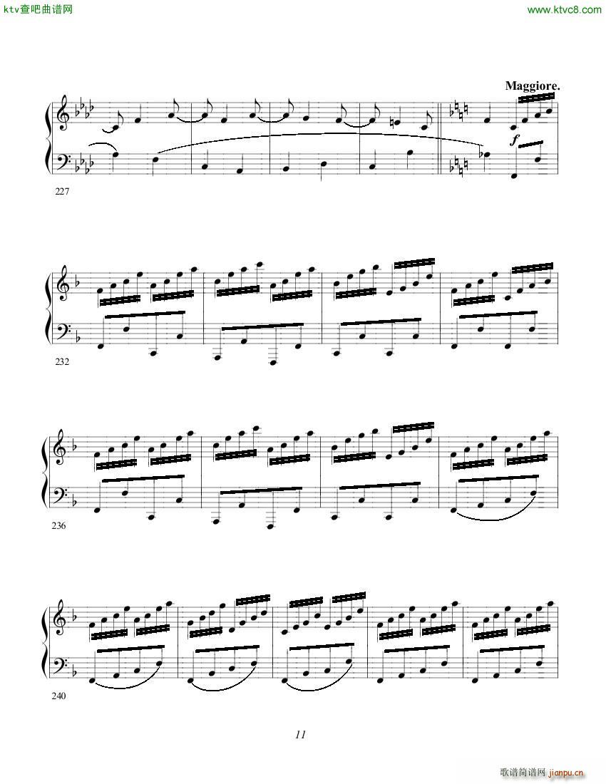 Clementi op 1a No 1 Sonate F major(钢琴谱)11