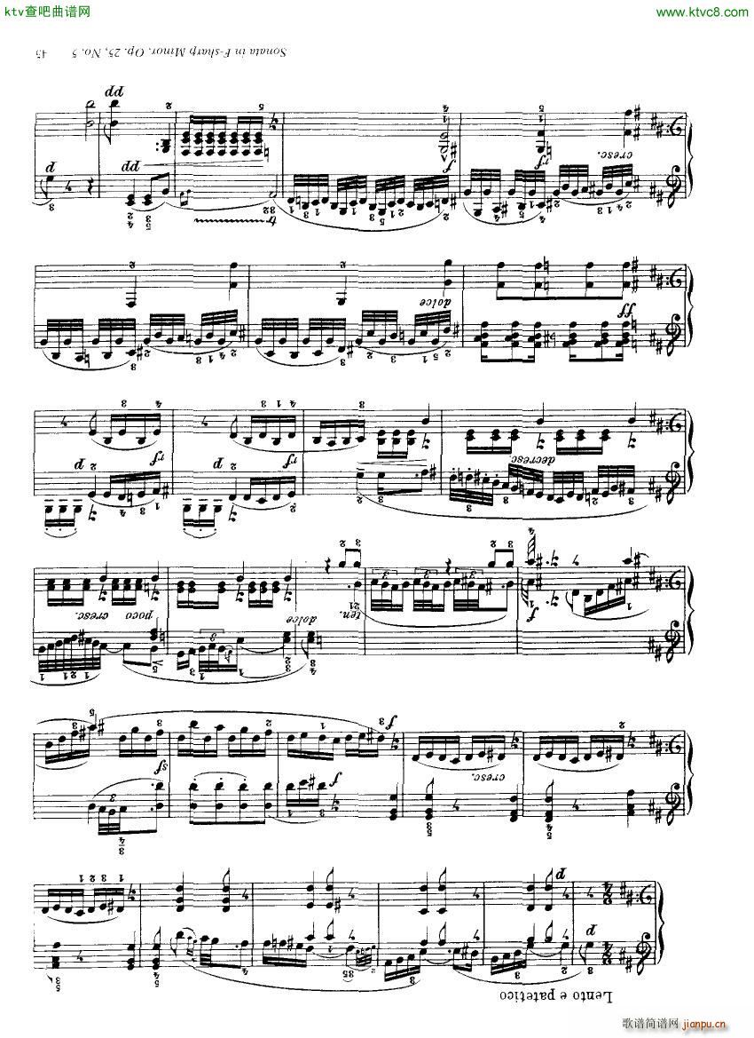 Clementi 25 5 Sonata Fsharp minor(钢琴谱)6