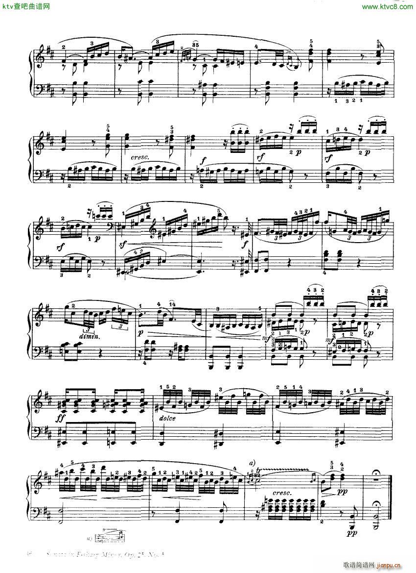 Clementi 25 5 Sonata Fsharp minor(钢琴谱)13