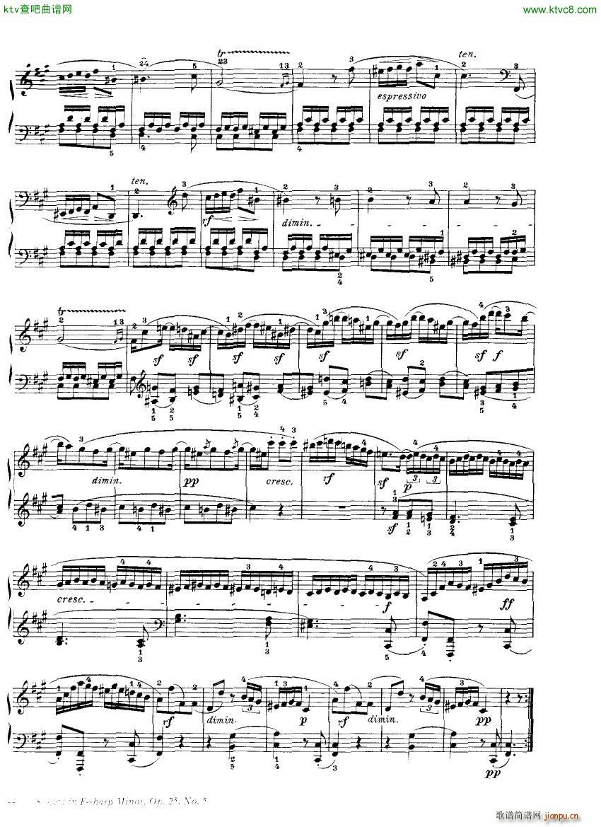 Clementi 25 5 Sonata Fsharp minor(钢琴谱)9