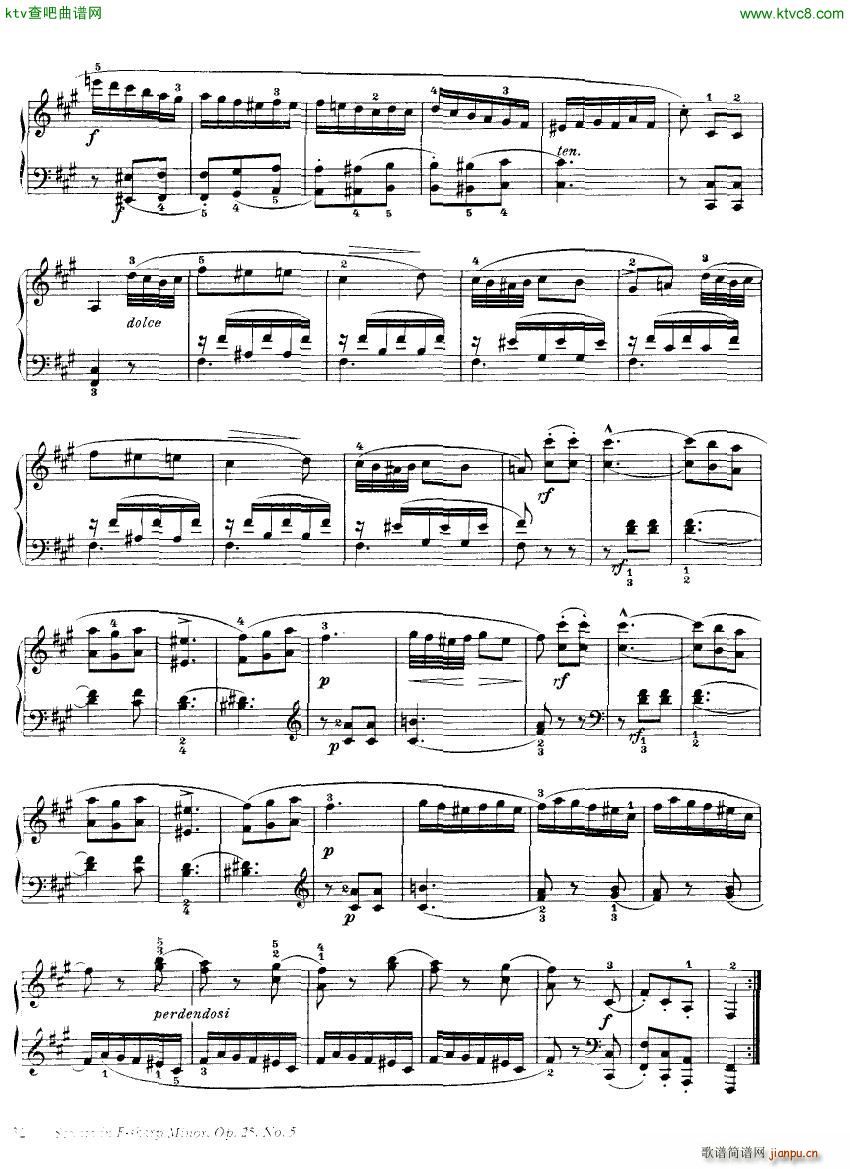 Clementi 25 5 Sonata Fsharp minor(钢琴谱)25