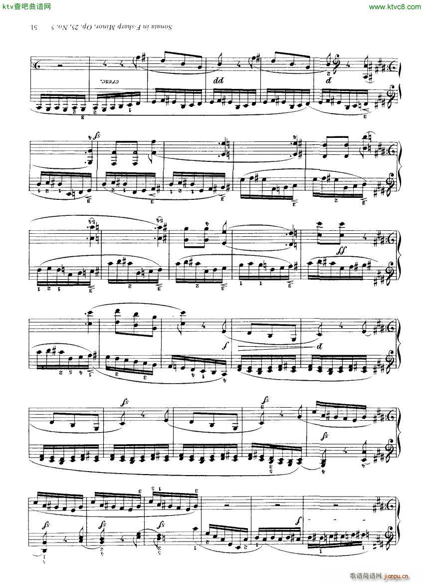 Clementi 25 5 Sonata Fsharp minor(钢琴谱)23