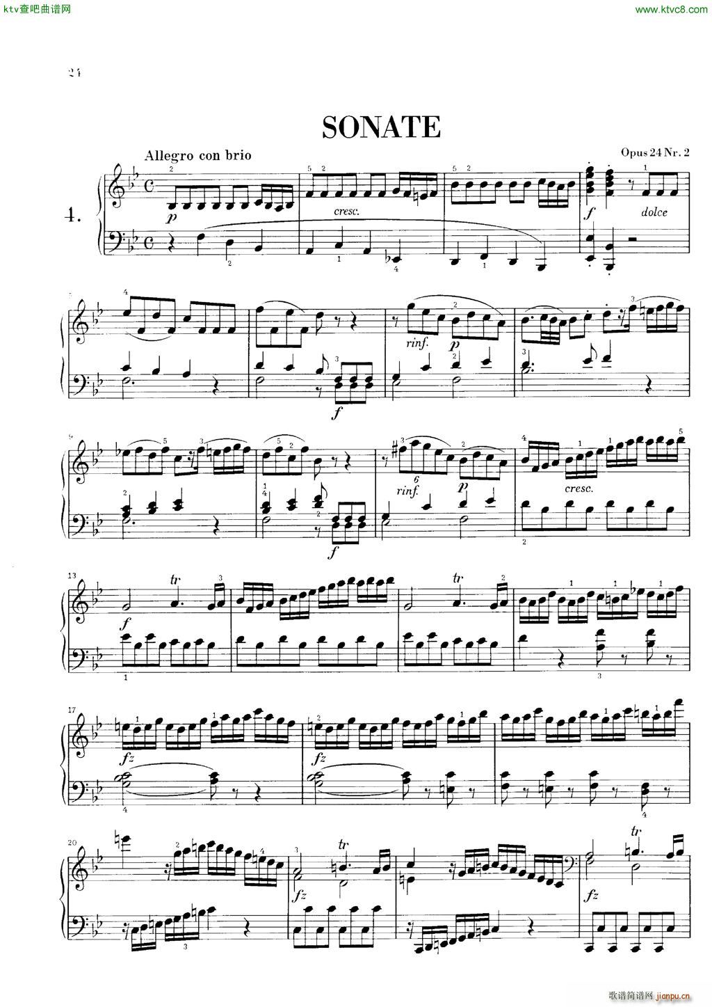 Clementi 24 2 Sonata(钢琴谱)1