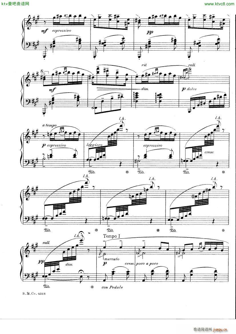 Cilea Romanza(钢琴谱)1