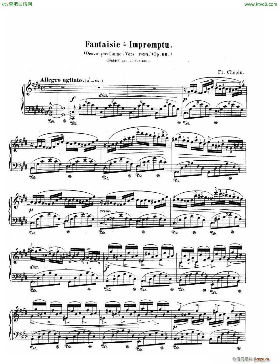 Fantaisie Impromptu(钢琴谱)1
