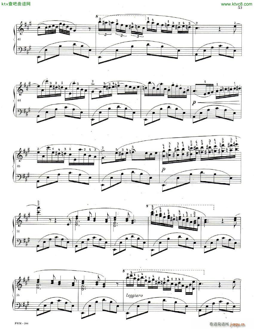 chopin variation sur un souvenir de paganini(钢琴谱)3