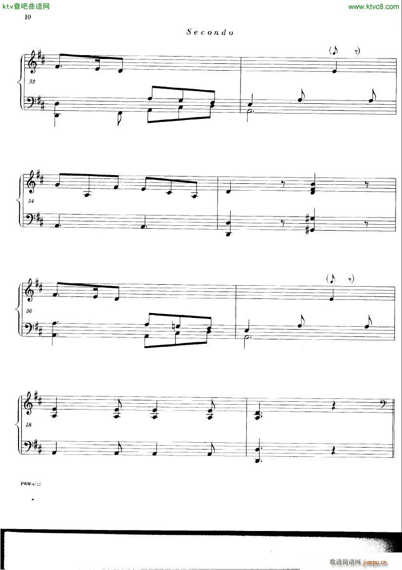 Chopin ekier variations in D(钢琴谱)8