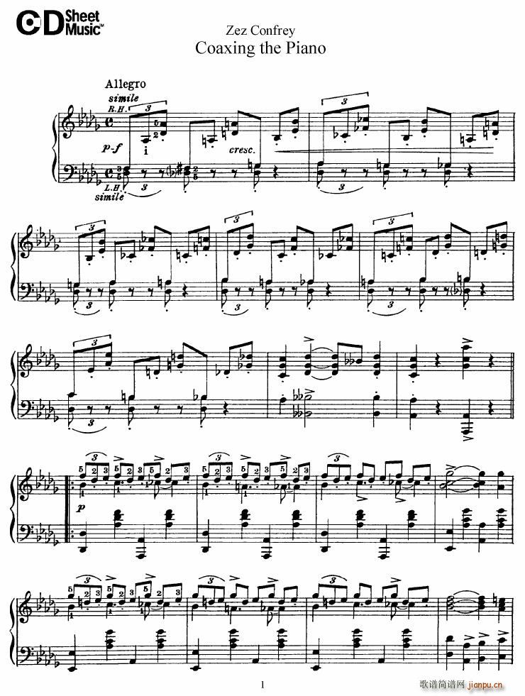 Confrey Coaxing The Piano(钢琴谱)1