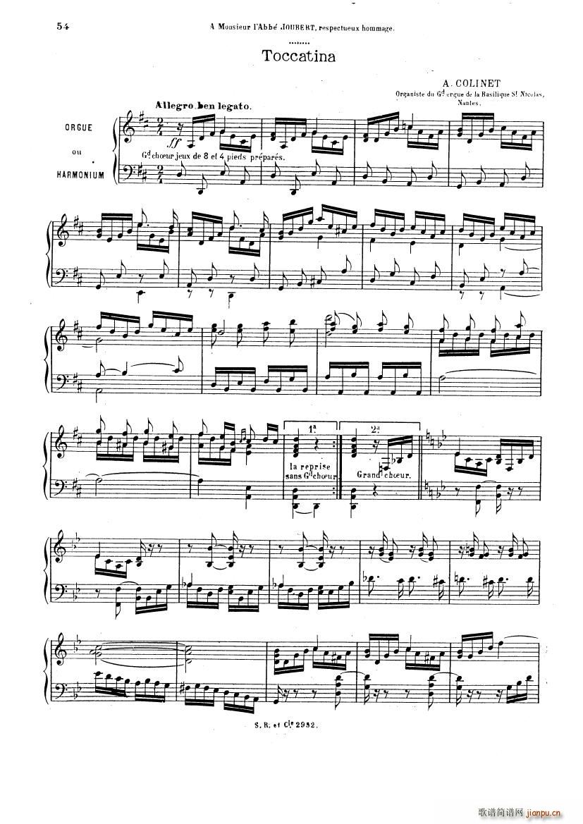 Colinet Toccatina organ(钢琴谱)1