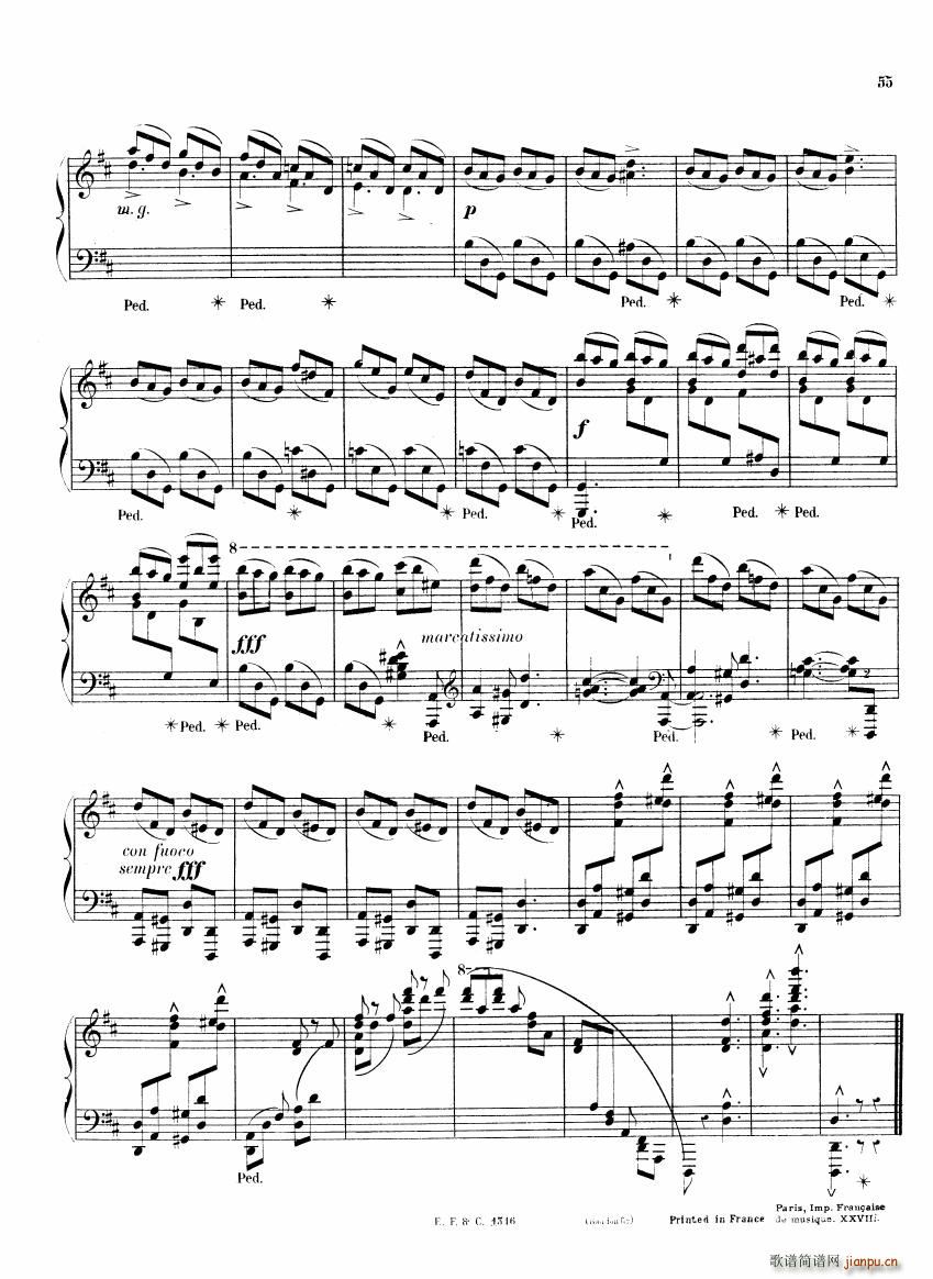 Chaminade 6 Etudes Op35 二(钢琴谱)14
