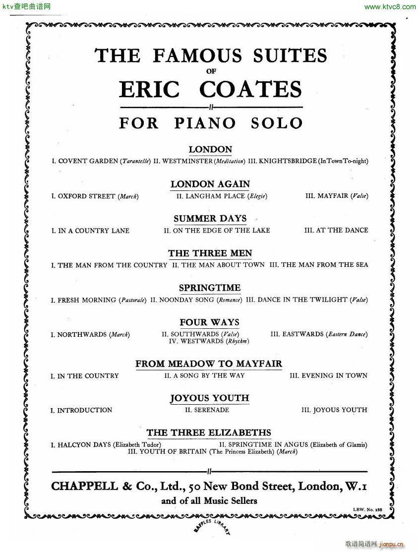 Coates The Three Elizabeths Piano Suite(钢琴谱)26