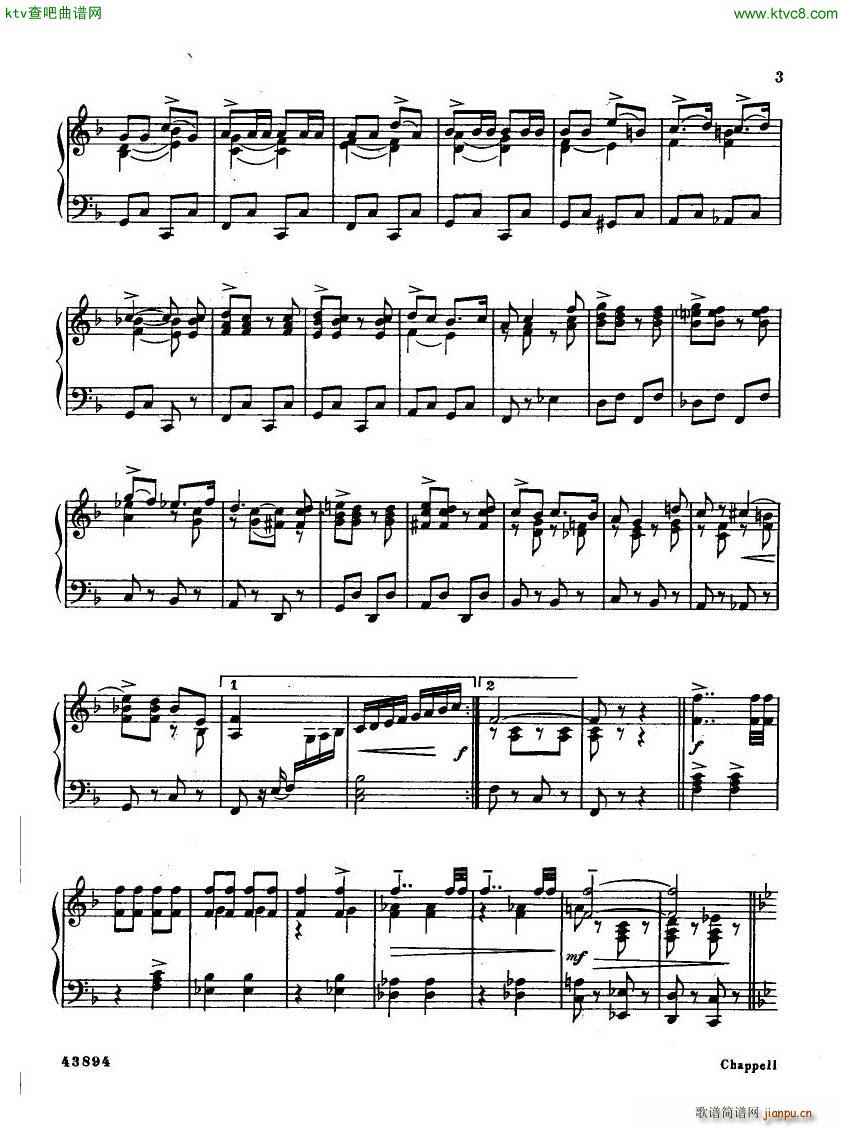 Coates High Flight March(钢琴谱)3