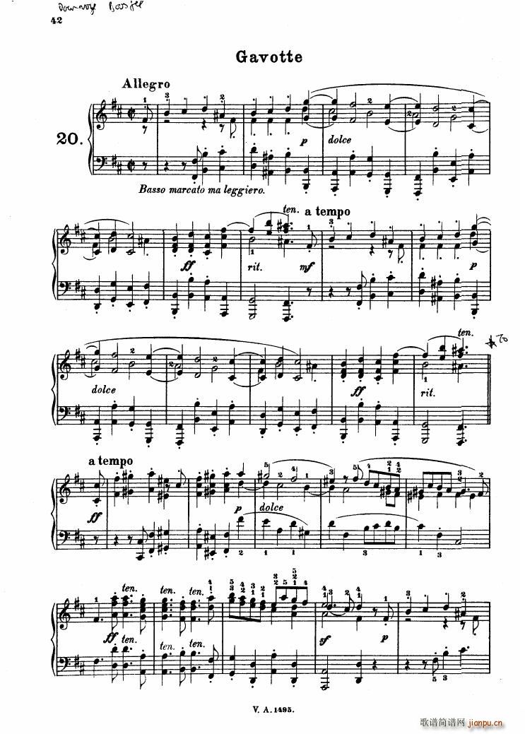 Corelli Album für Klavier Reinecke 二(钢琴谱)1