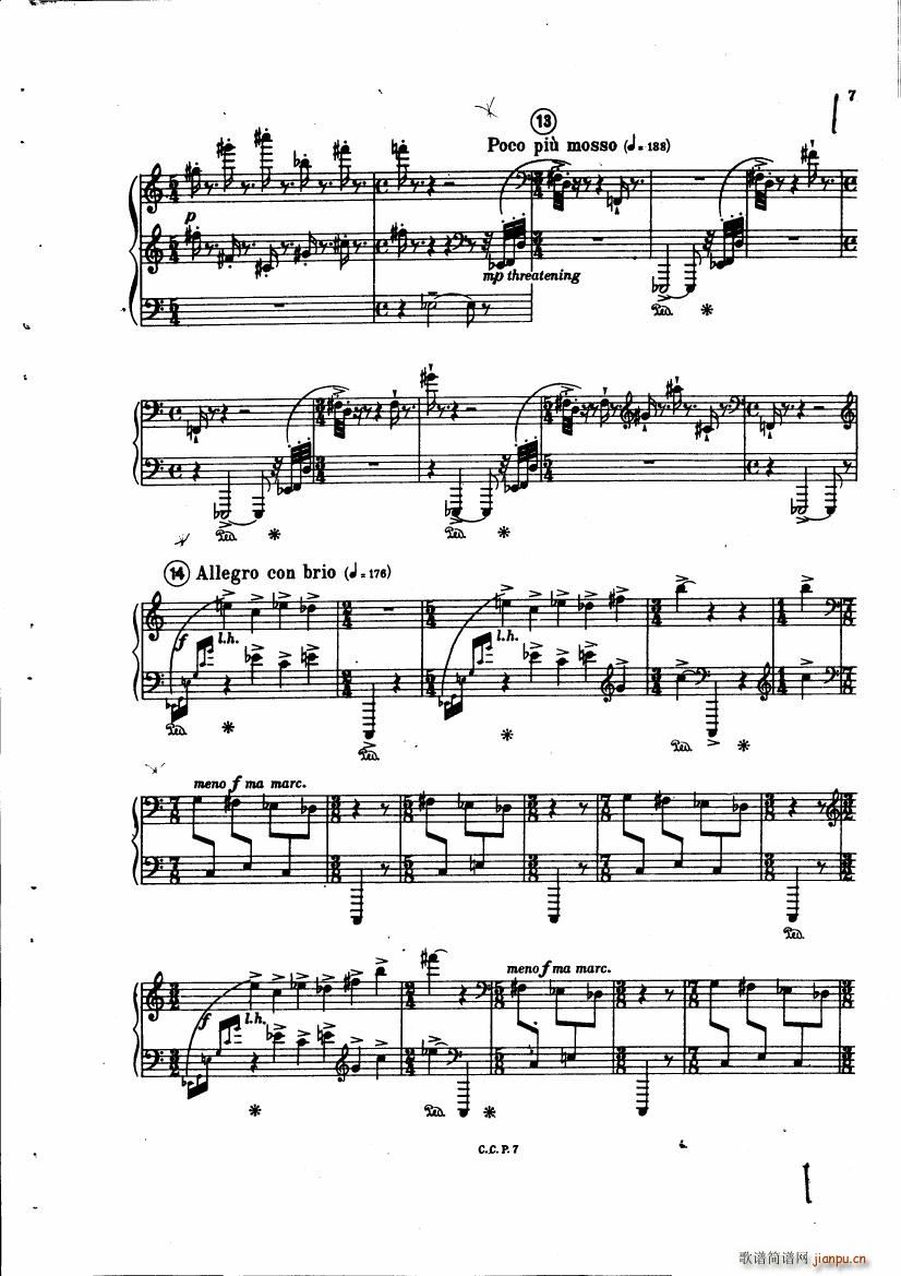 copland piano variations(钢琴谱)6