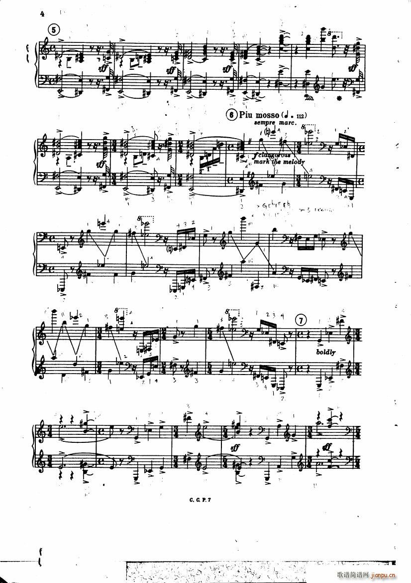 copland piano variations(钢琴谱)3