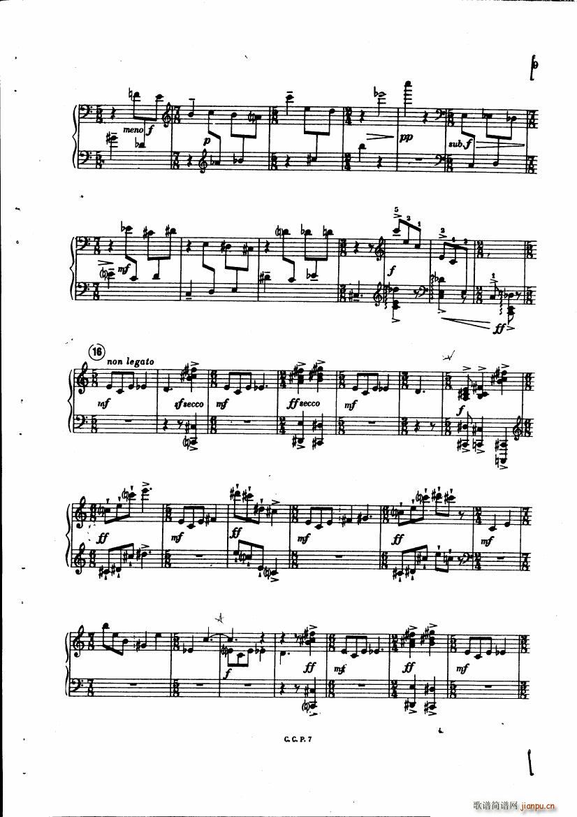 copland piano variations(钢琴谱)8