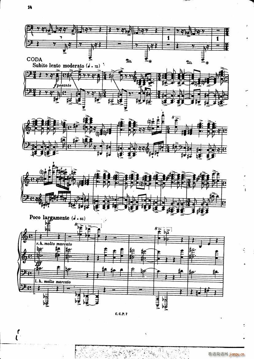 copland piano variations(钢琴谱)13