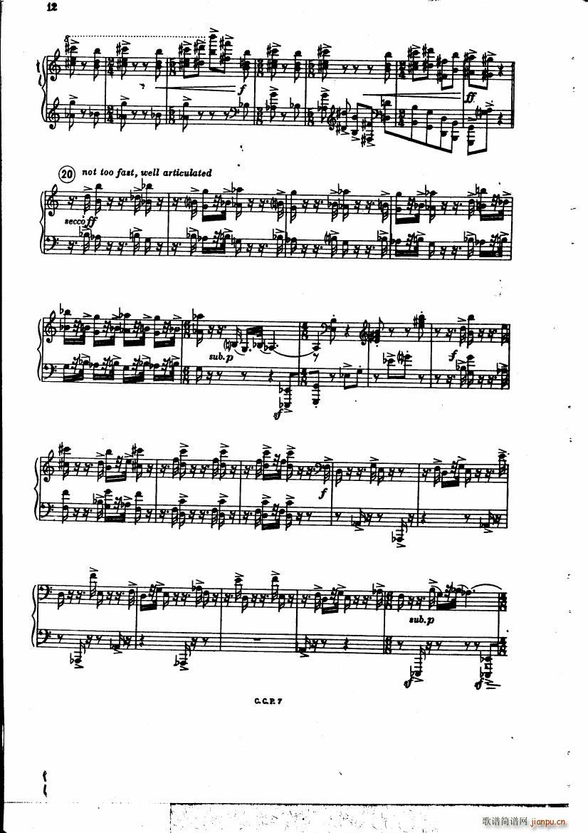 copland piano variations(钢琴谱)11