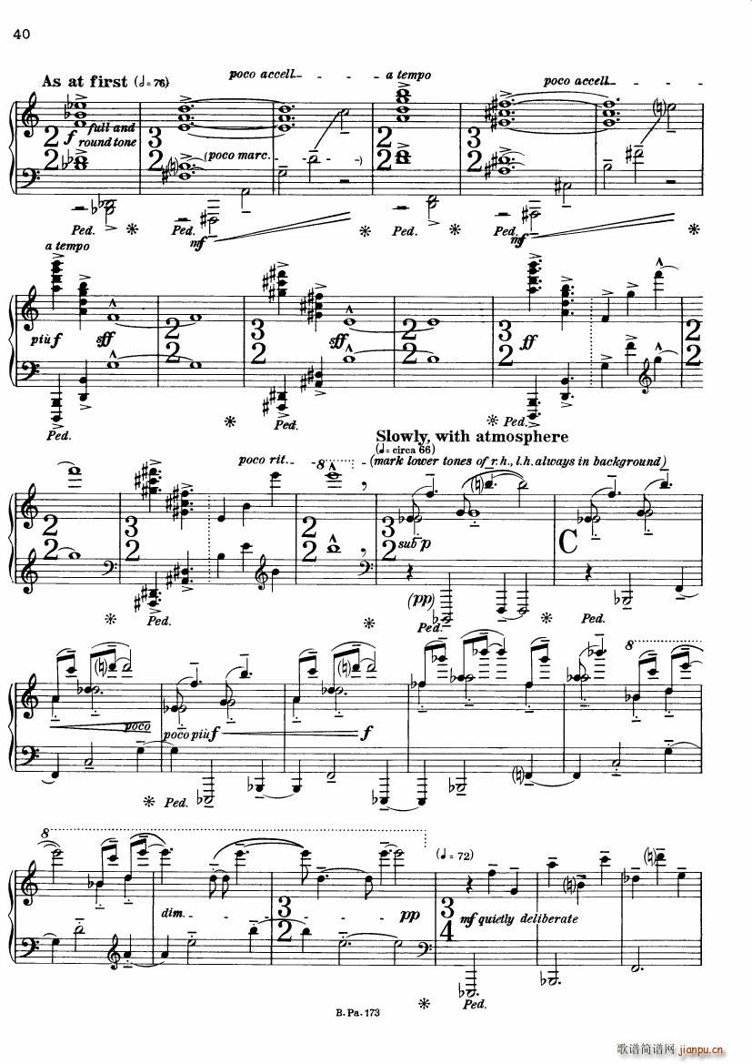 Copland Piano Fantasy(钢琴谱)37
