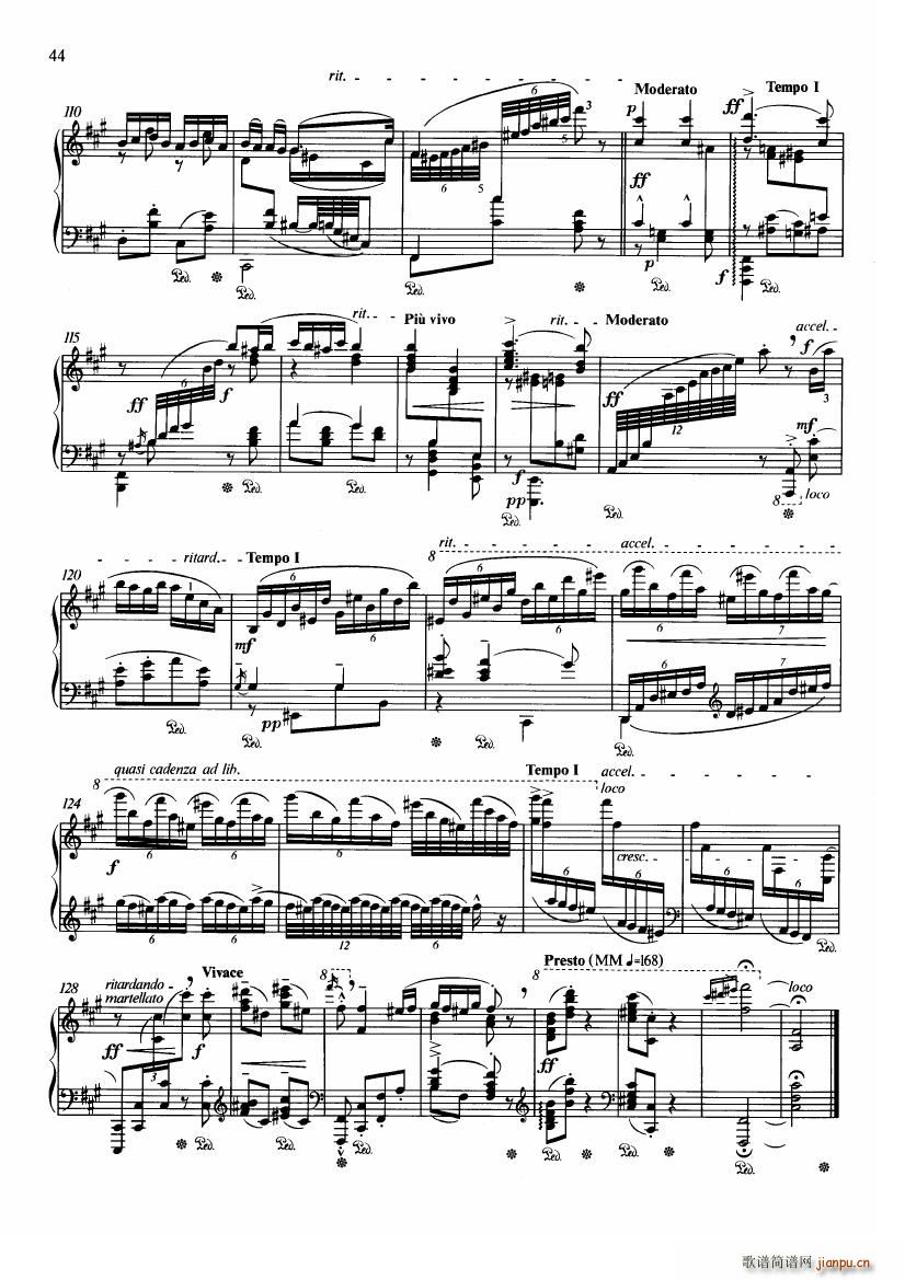 Brahms Cziffra Hungarian Dance No 5(钢琴谱)5