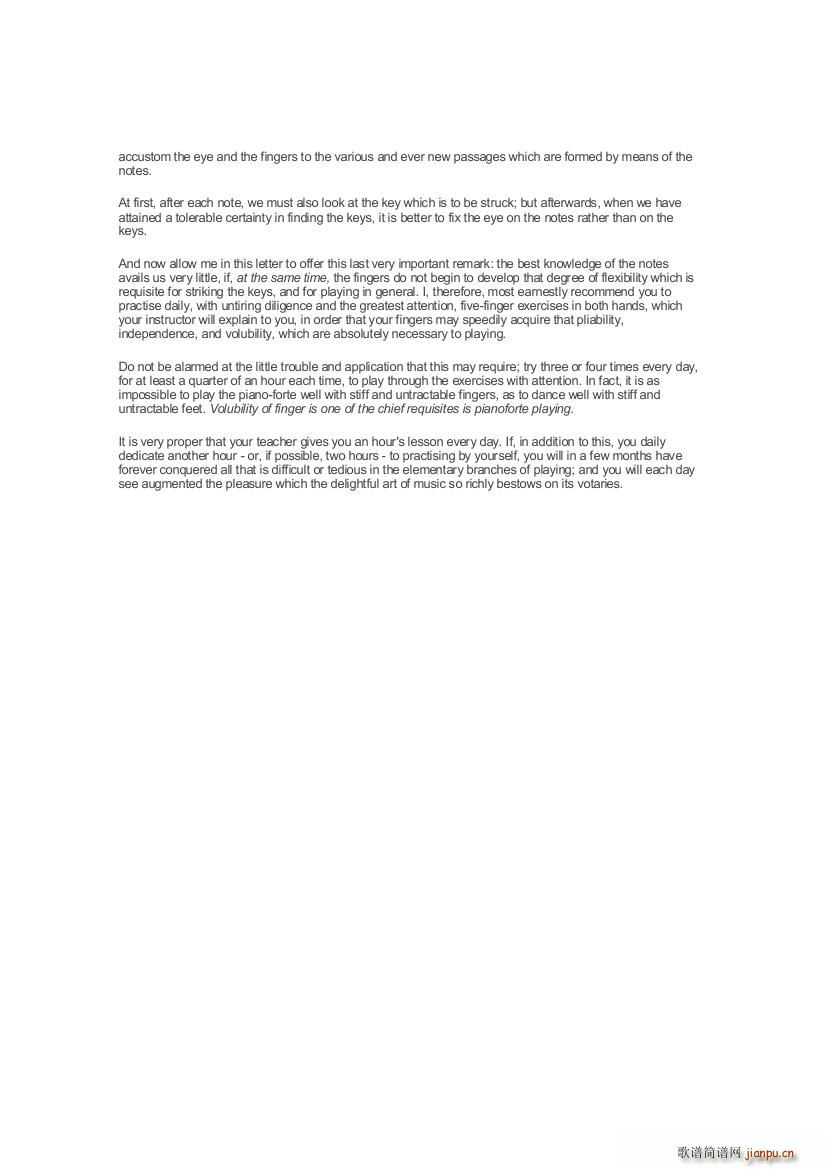 Czerny Piano Letters(钢琴谱)3