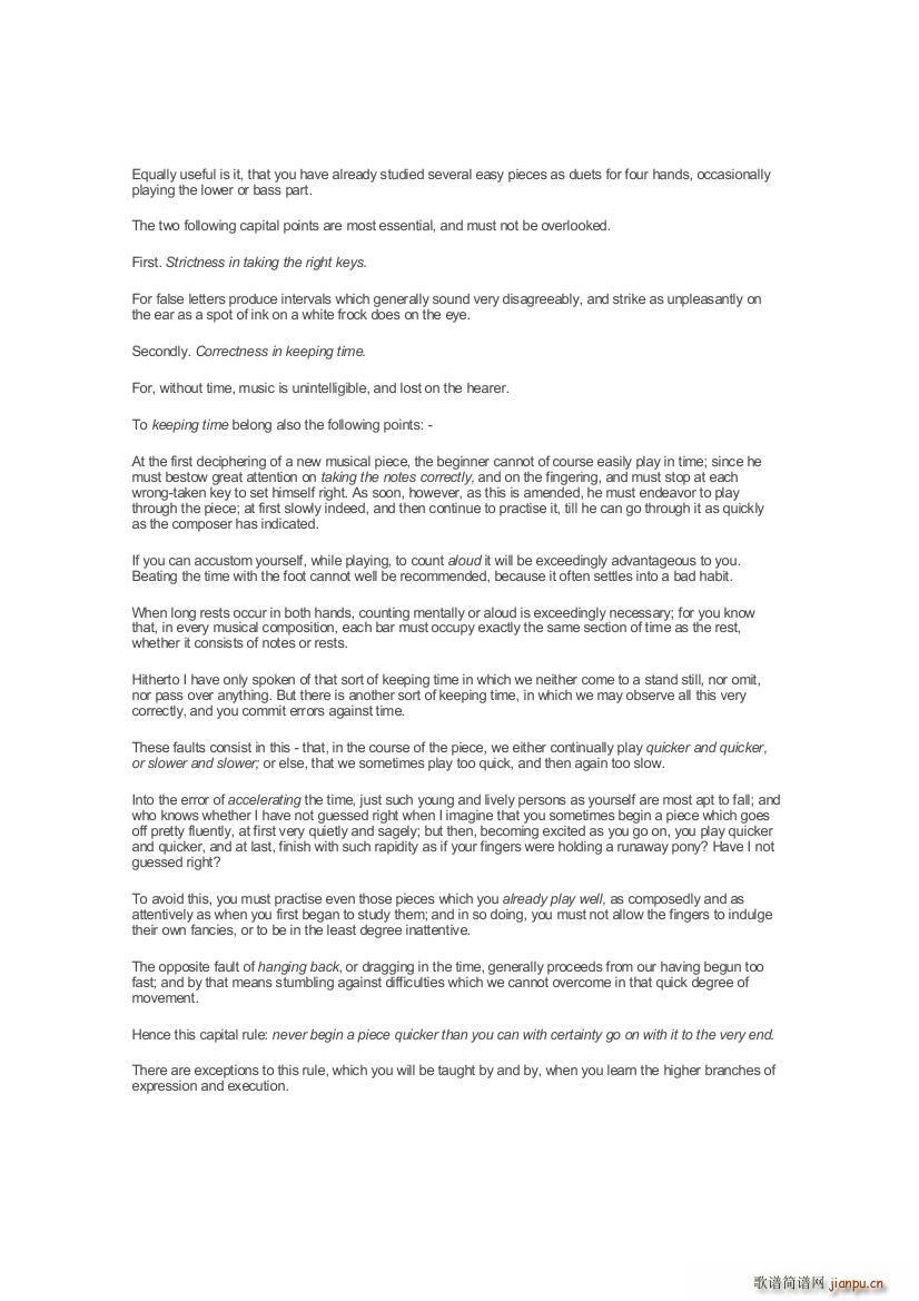 Czerny Piano Letters(钢琴谱)8